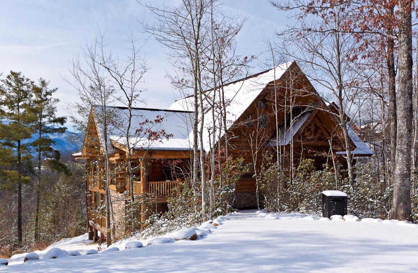 Big Bear Ridge Lodge - Breathtaking Mountain Views And Private Forest Scenes In Amazing Large Log Cabin แกตลิงเบิร์ก ภายนอก รูปภาพ